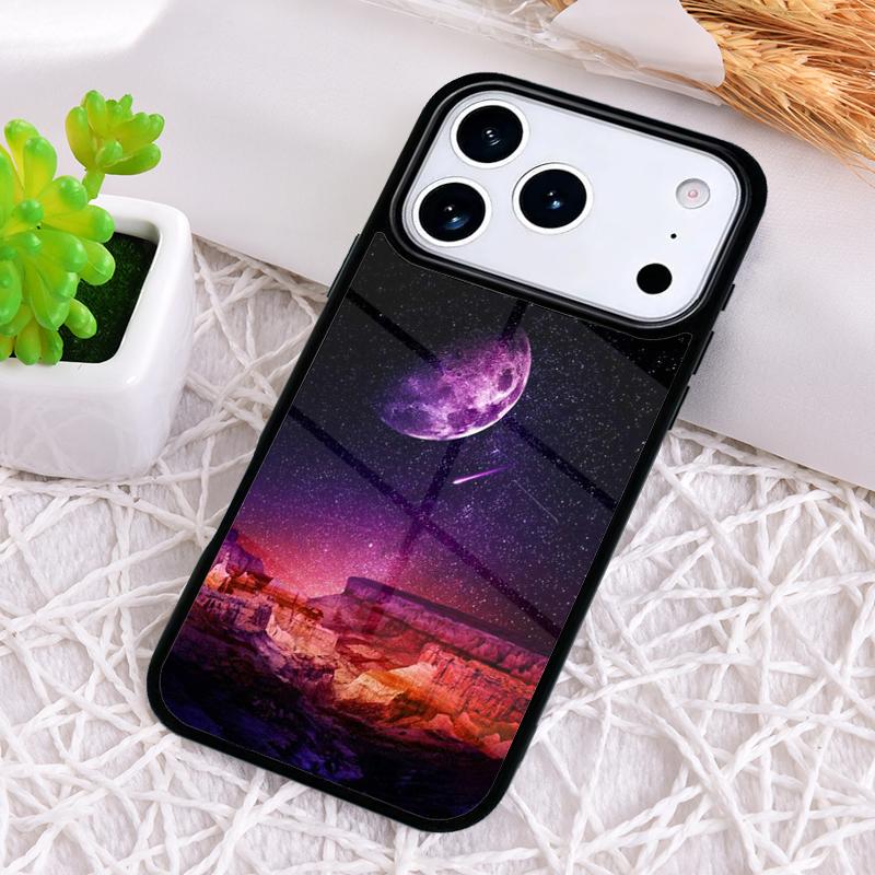 Star Space Moon Night Shockproof Phone Case for iPhone 17 Air 16e 15 11 12 14 13 Pro Max Cover Coque