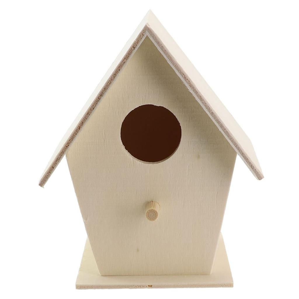 1pcs Wooden Bird House  for Nest Dox  for Nest House Bird Box Wooden Birdhouse Home Garden