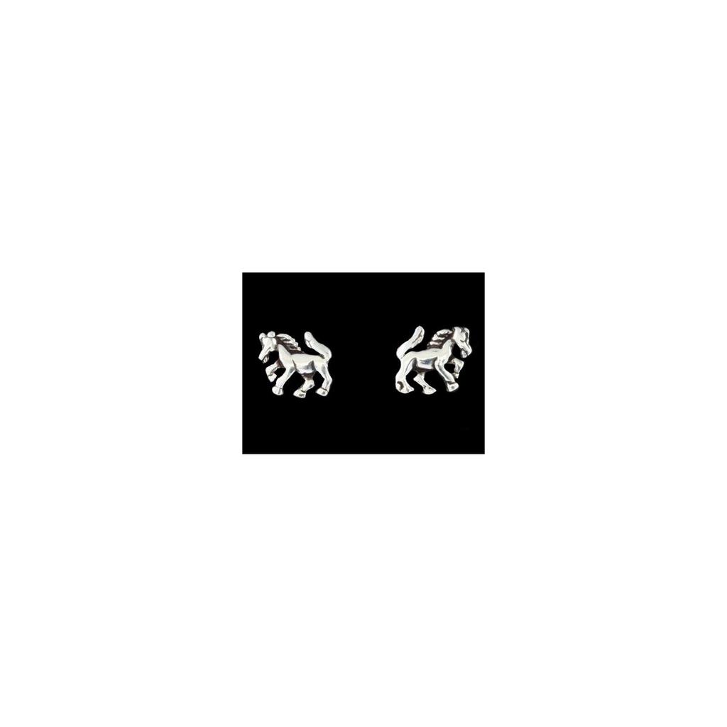 Boucles d'oreilles Cheval en argent 925°/00