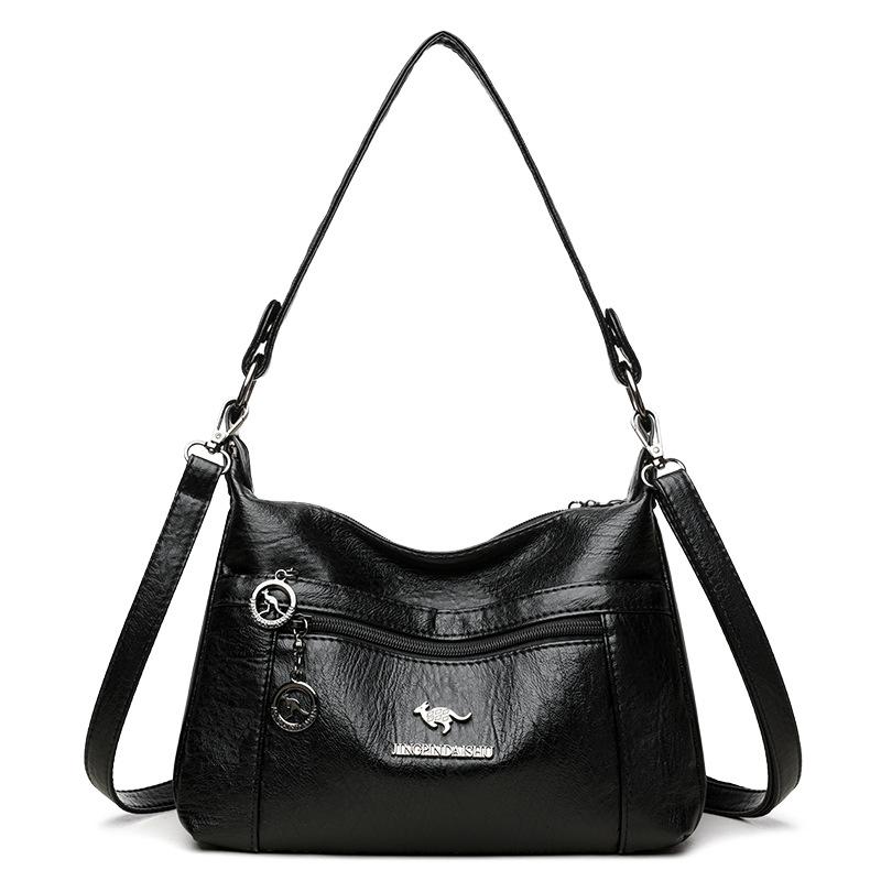 

Маленькая квадратная сумка из мягкой кожи большой вместимости женская на плечо сумка кросс-боди