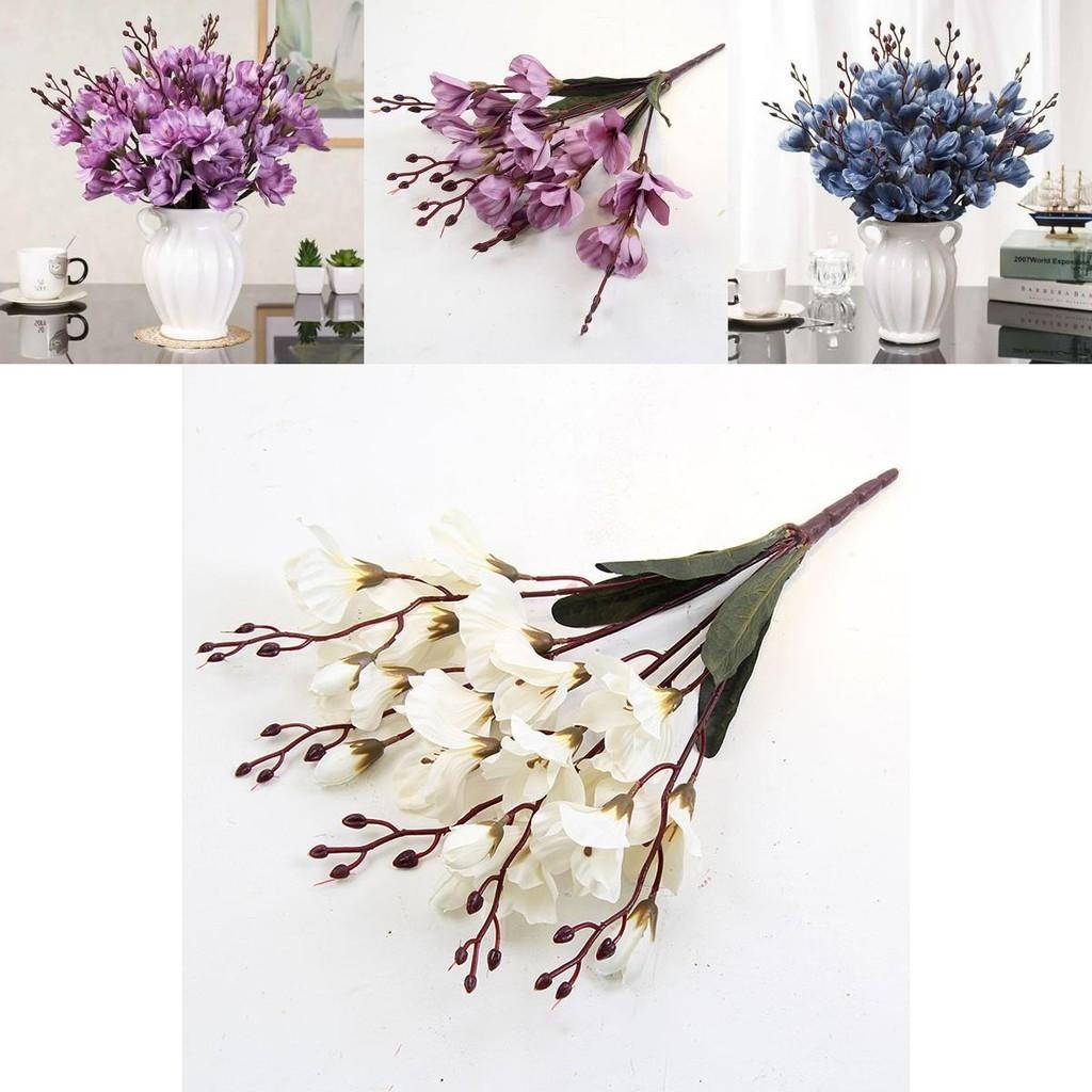 Beautifully Crafted Faux Magnolia Silk Floral Bouquet For Home And Party Decor