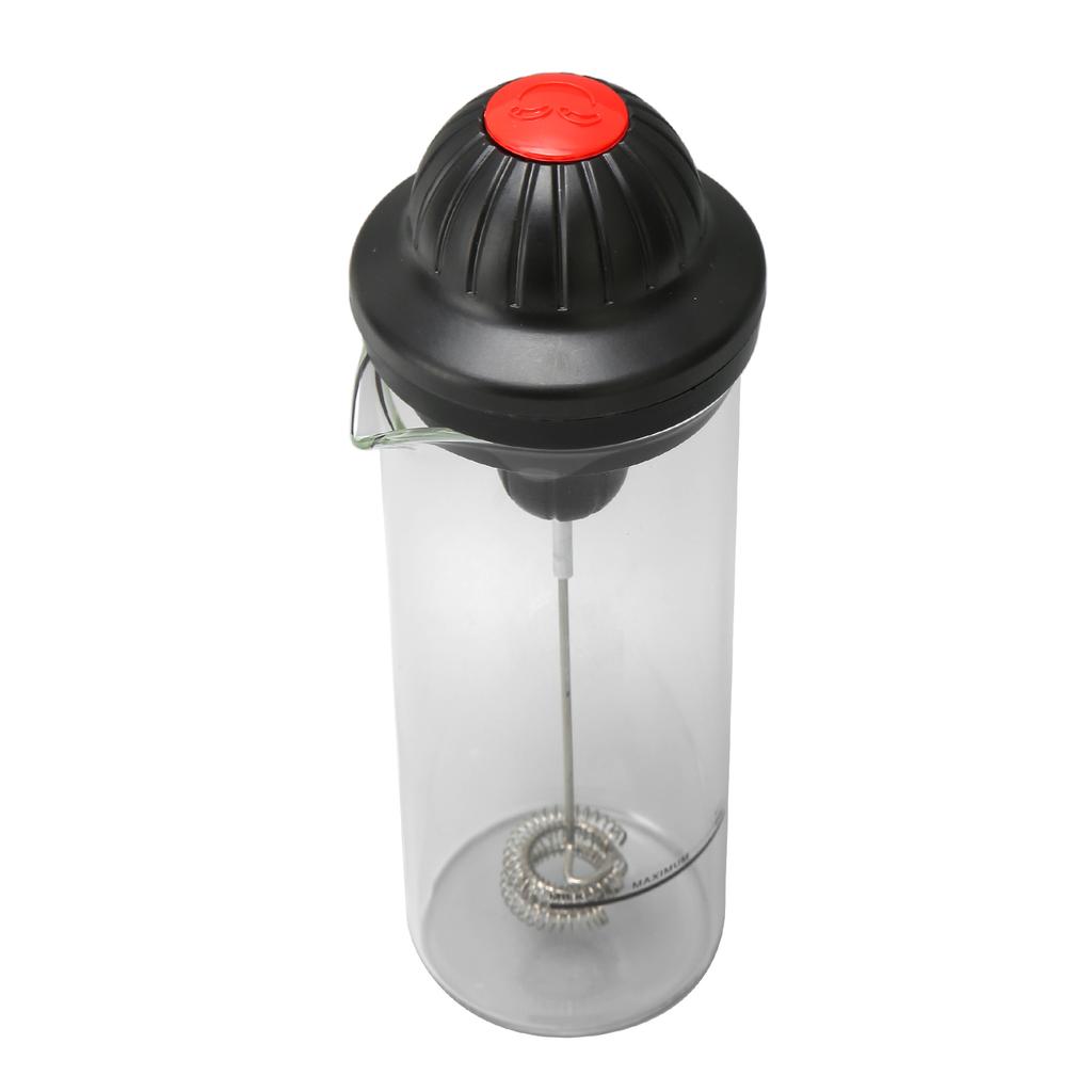 Hand-Milchaufschäumer, batteriebetrieben, elektrisch, mit hitzebeständigem Glas, für Eier