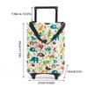 Foldable Oxford Cloth Telescopic Trolley Shopping Bag Household Trolley Shopping Cart with Wheels