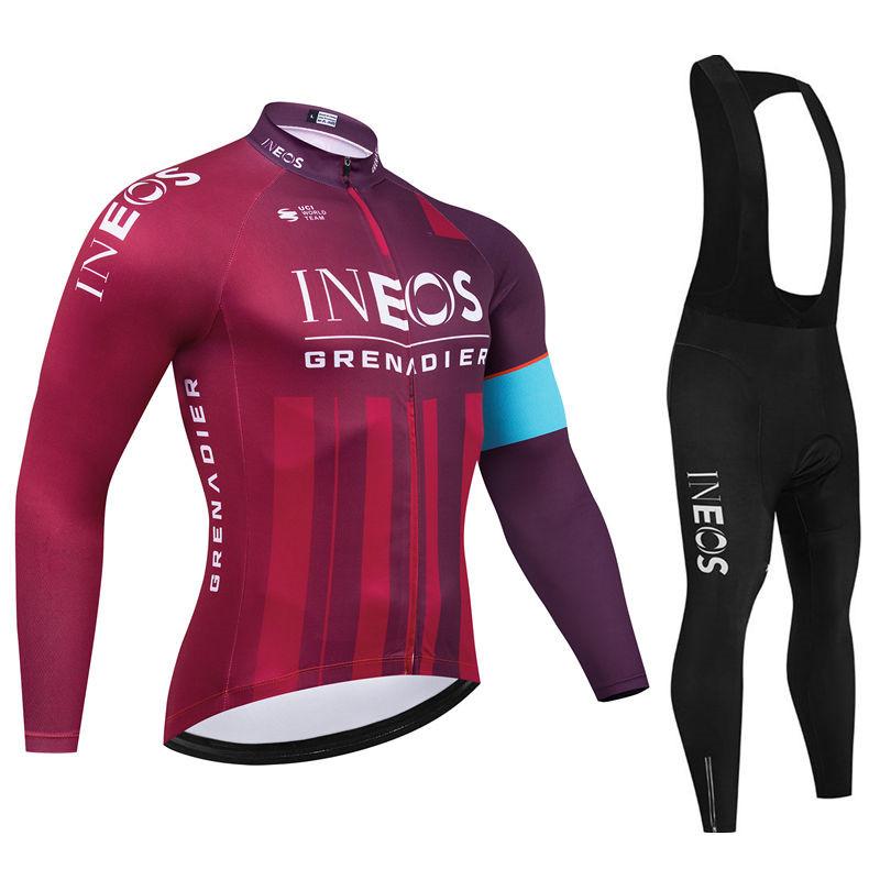 2026 Herbst Atmungsaktives Radsportanzug Set Langarm Schnelltrocknend MTB Fahrrad Uniform Kleidung Ropa Ciclismo Fahrradbekleidung für Sport & Outdoor