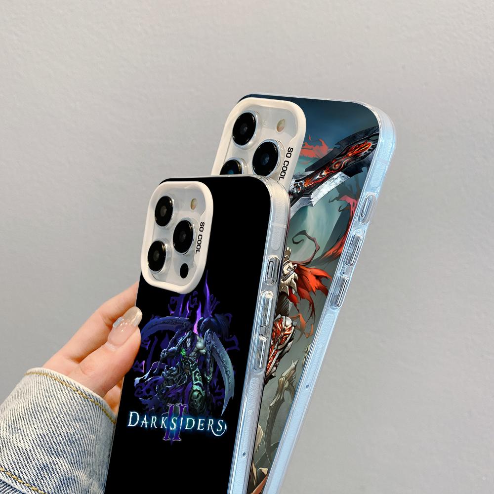 Game Darksiders Mobile Phone Case for iPhone 17 16 15 14 13 12 11 X XR XS 8 7 Air Pro Max Plus White Translucent Colorful Cover
