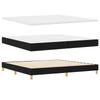 Boxspring Bed with Headboard Black 200 x 200 cm Fabric