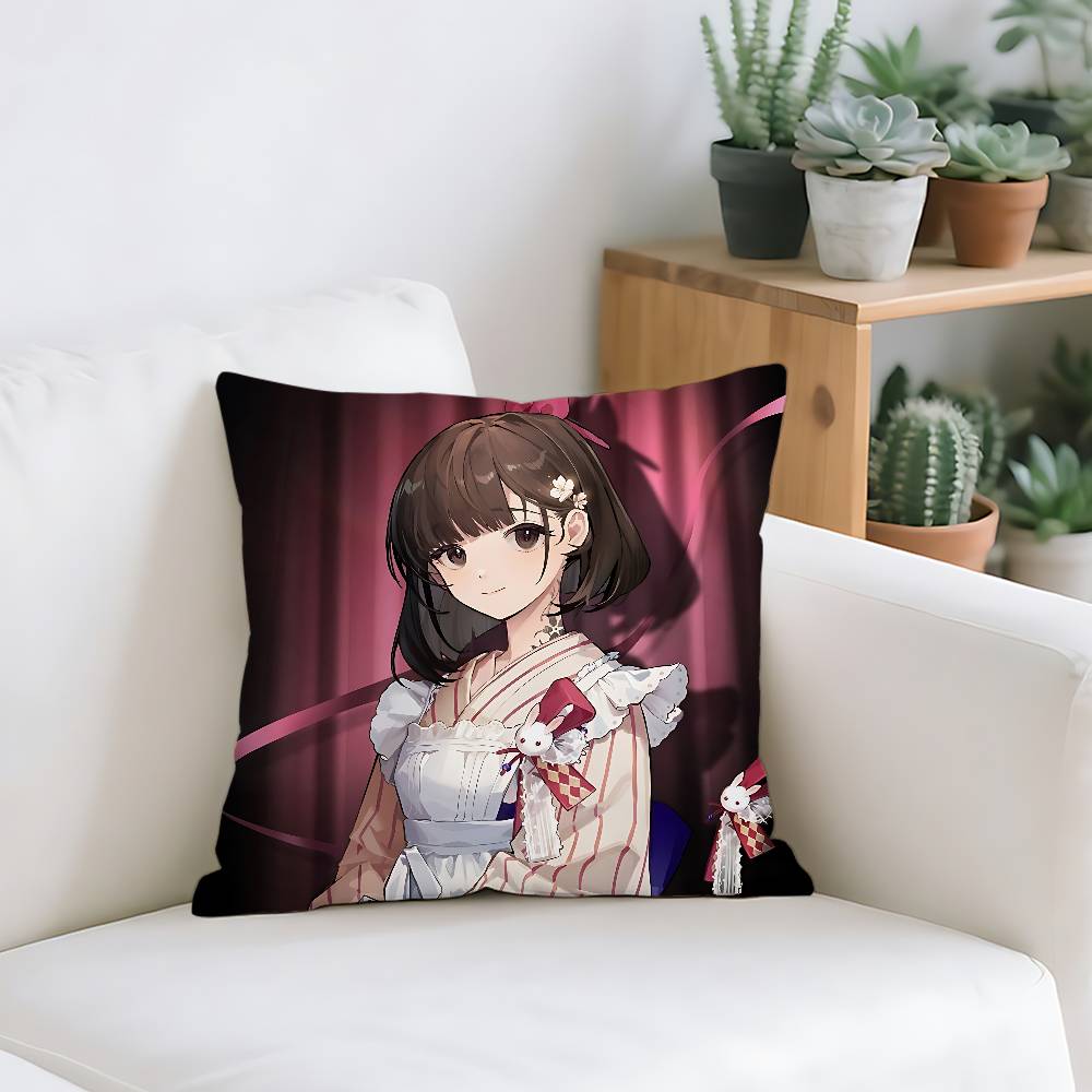 R-Reverse1999 Anime Pillow Case Cushion Cover Soft Cute Throw Pillow Case For Car Sofa Pillowcase Polyester With Zipper