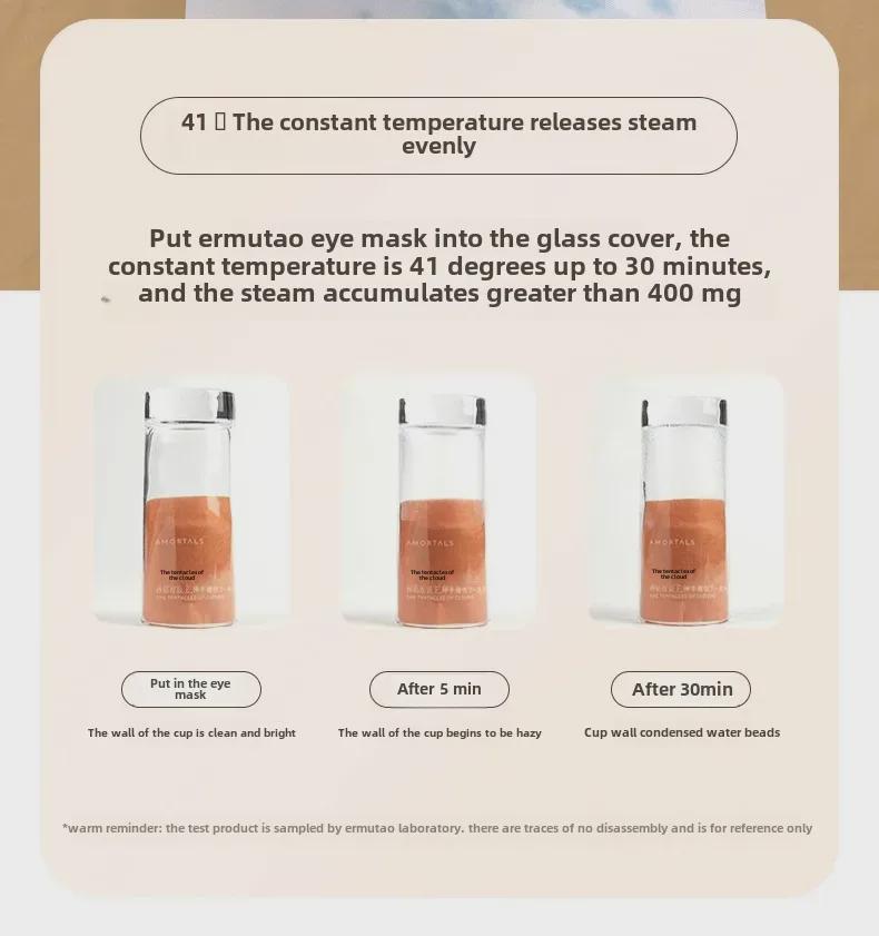 Ermutao Aromatherapy Steam Eye Mask: Self-Heating Relief for Eye Fatigue with Magic Shading.