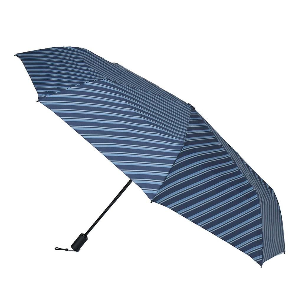 UraWaza Automatic UV Folding Deep Blue [WEB EXCLUSIVE] 3-Second Umbrella, Open/Close, One-Touch, Large, Protection, Umbrella, 60cm, Striped, 10342,