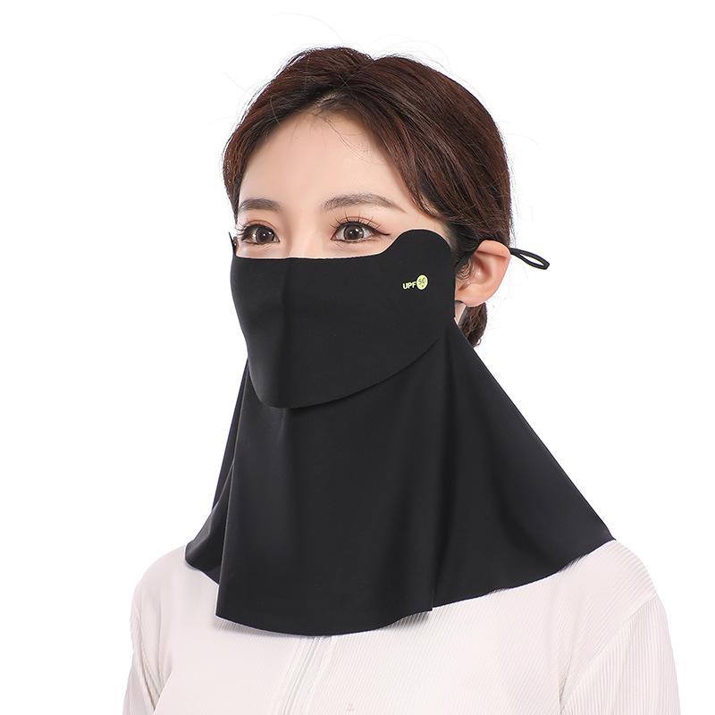 

Женская маска для лица и шеи из ледяного шелка с защитой от УФ-лучей для велоспорта One Size