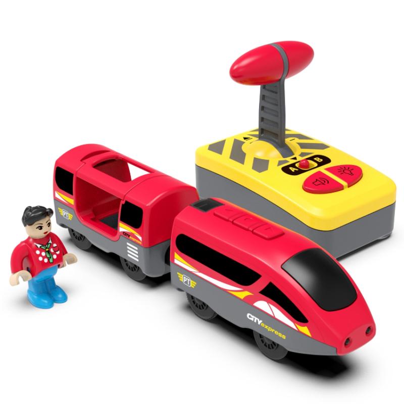 Manyetik Yuvalı Döküm Araba RC Elektrikli Tren Ray Setleri Tüm Ahşap Tren Rayı Aksesuarlarına Uyar Çocuklar İçin Noel Hediyesi