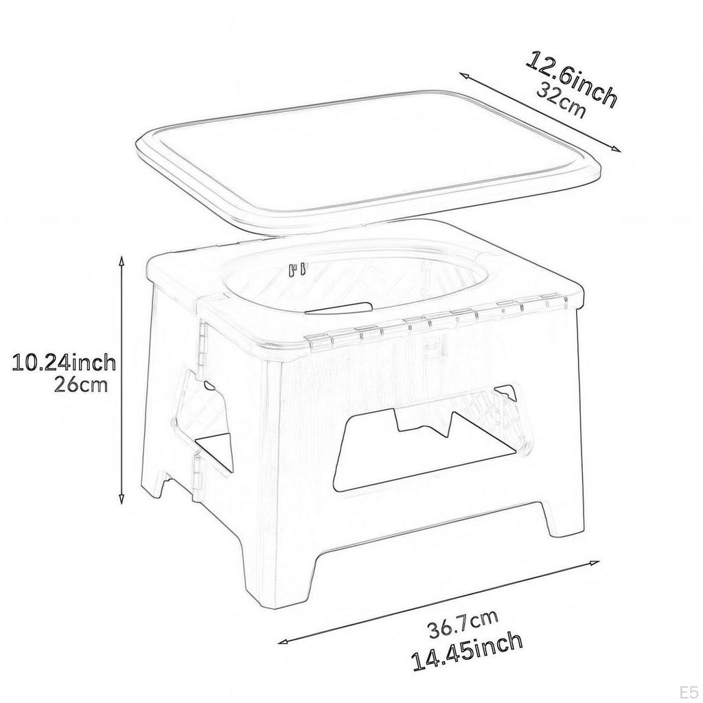 Camping Toilet Solution, Foldable Outdoor Toilet, Multifunctional Storage Unit