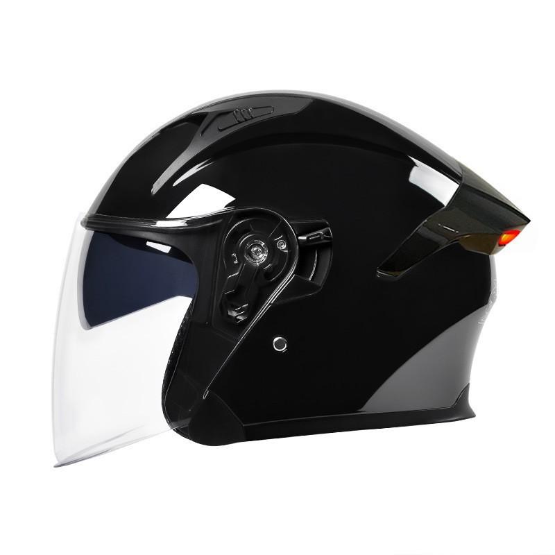 Motorcycle Helmet Smart LED Taillight Long Life Four-season Unisex Three-quarter