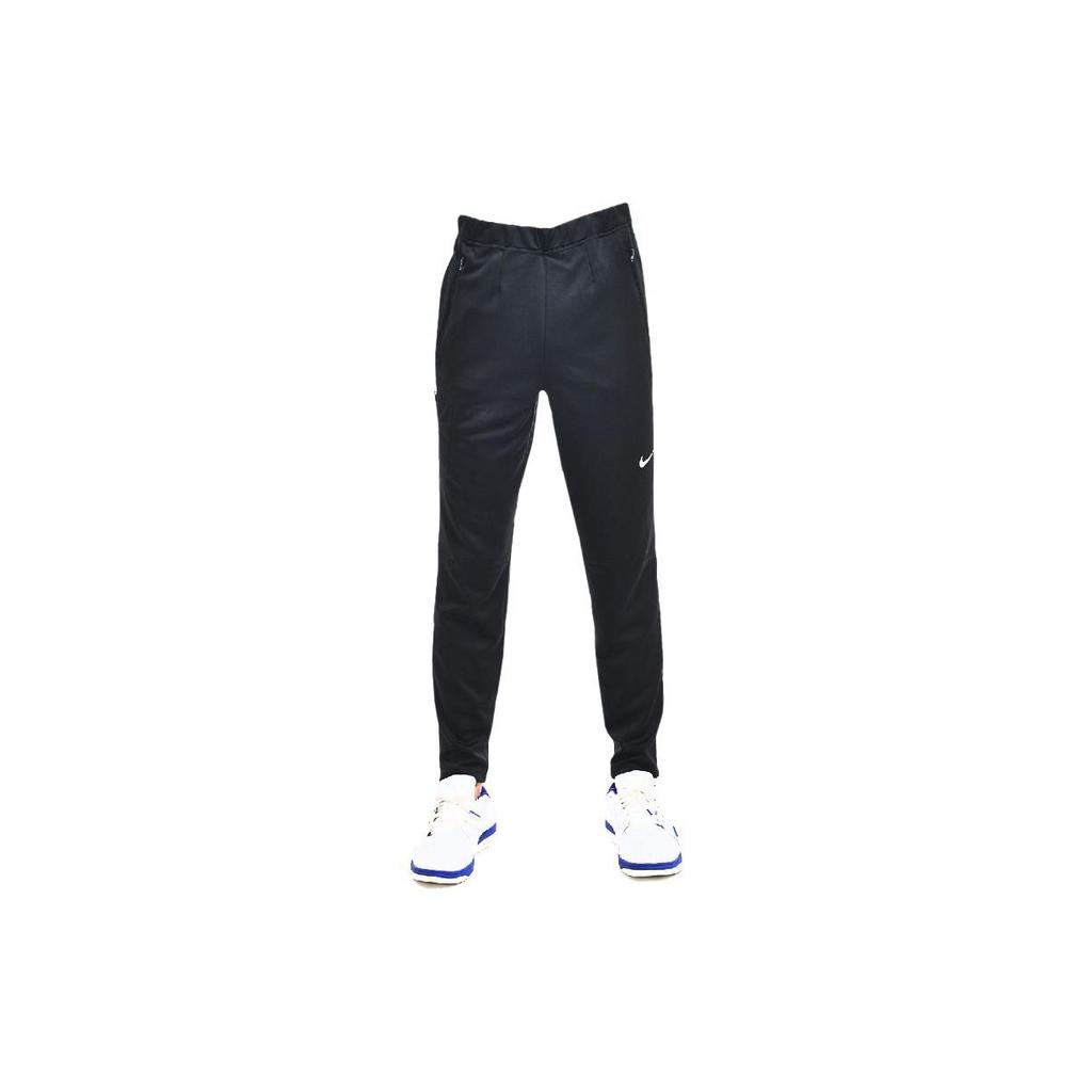 Nike Logo Print Reflective Striped Running Training Quick-Dry Knitted Pants Men bottoms Black 704891-010