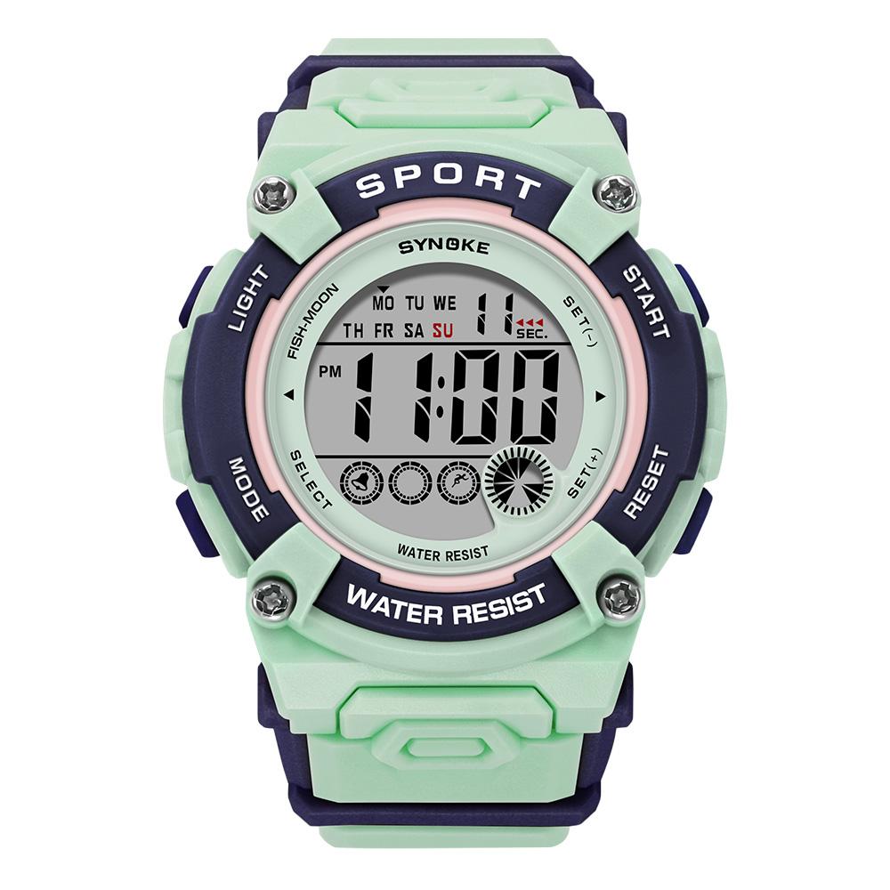 Schüleruhr Damenuhren Mädchen 50M Wasserdichte Uhr Multifunktionale Leuchtende Mädchen Jungen Uhr