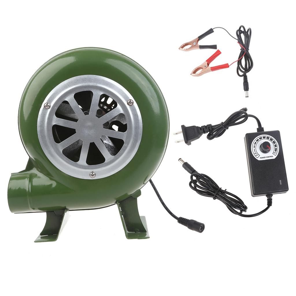 Ventilator electric Ventilator BBQ 100v 220v pentru gratar Mini Blacksmith Forges ventilator 100-240V cu adaptor de viteza Clip metalic