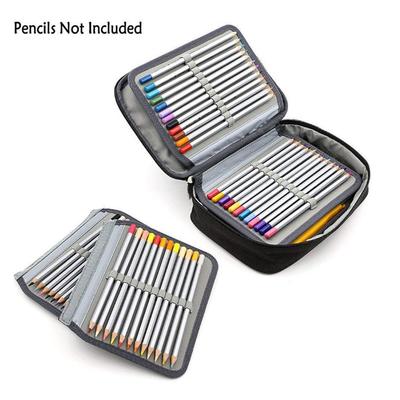 School 72 Holes Pencil Cases Capacity Pen Box Fabric Storage Bag Girls