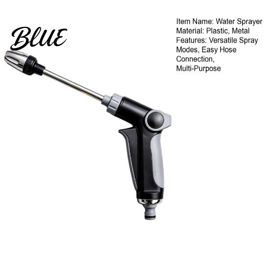 Window Rinsing Washer Adjustable High Pressure Sprayer with 4 Spray Modes Garden Hose Nozzle Adapter Car Washing Portable Outdoor Cleaning Tool