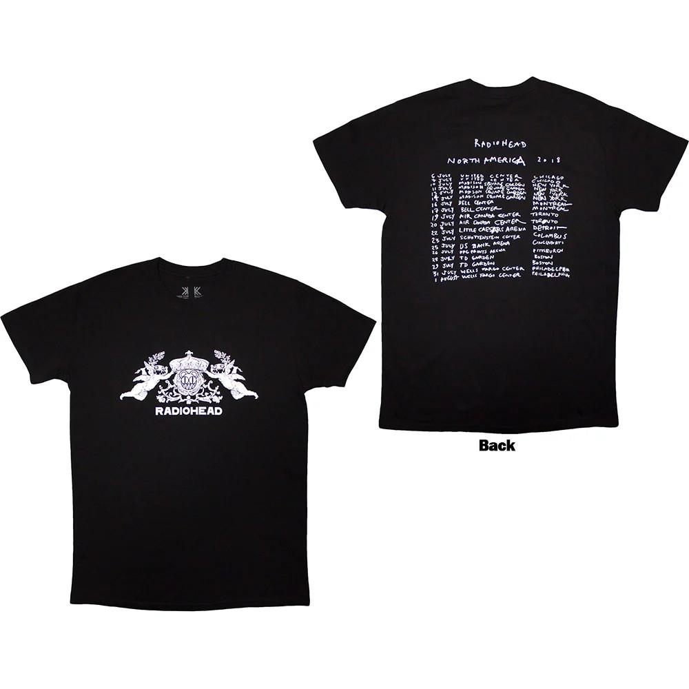 Radiohead Organic T-Shirt: Bearhead Crest (Black) (Back Print) OFFICIAL NEW XXXL