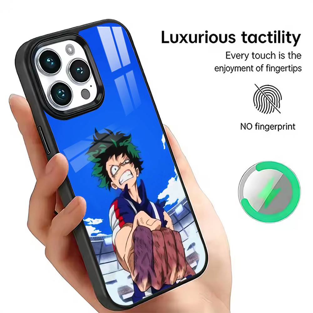 My Hero Academia Izuku Midoriya Phone Case For iPhone17,16,15,14,13,12,11 Plus,Pro Magnetic with Magsafe Wireless Charging