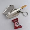 Mini Casket Ashtray with Keychain Stylish Windproof Metal Cool Ashtray Portable Coffin Car Keychain Ash Organizer for Camping