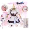 Honkai Elysia Maid Uniform Cosplay Costume Girl Anime Party Halloween Fan Outfit
