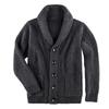 2025 Winter Sweater Men's High Neck Single Button Pocket Knitted Top