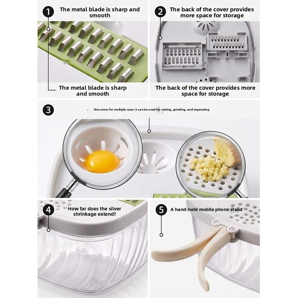 Large Capacity Veggie Cutter Potato Cucumber Slicer For Onions Potatoes Carrots & Cucumbers