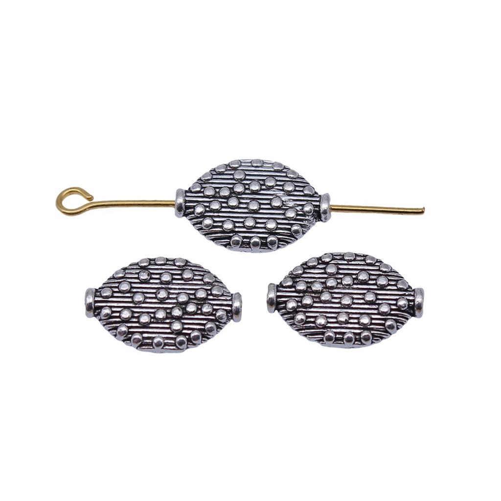 Runde Perlen mit kleinem Loch Antike Metallanhänger Abstandshalter Schmuckherstellung Zubehör