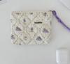 Fashion  Sanitary Napkin Storage Bags Small Cosmetic Bags Flower Pattern Zipper Coin Purses Lady Girls MakeUp Bag Key Money Bags