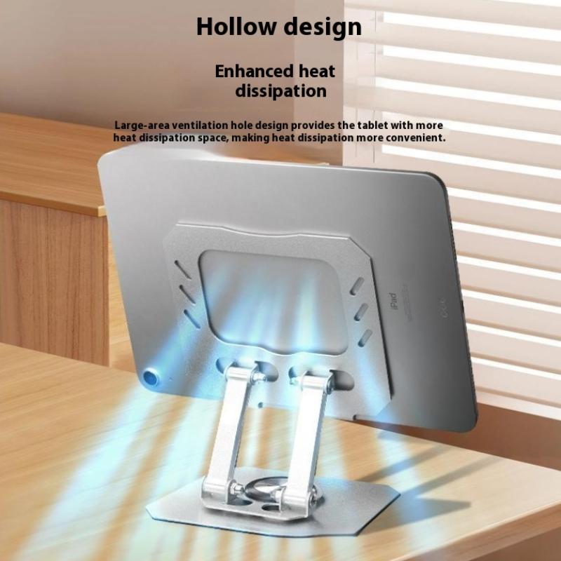 1Pc Adjustable 360° Rotatable Tablet Stand Foldable Portable Laptop Stand Desktop Holder Notebook Support Base Stand Holder