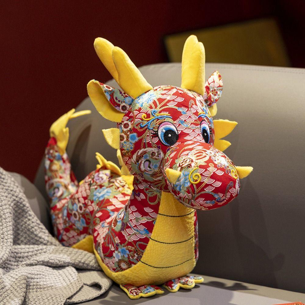 Unique Dragon Plush Doll Dragon Design Dragon Mascot Ornament Creative Dragon Plush Toy  Children