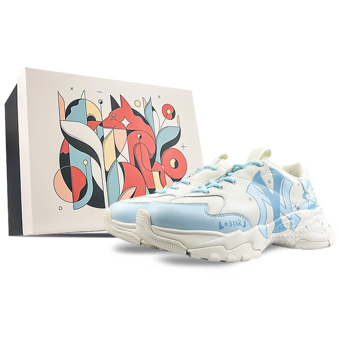 

MLB Big Ball Chunky Slip Resistant Abrasion Resistant Slip Resistant Abrasion Resistant Low top Chunky Sneakers Unisex 3ASHC101N-50IVS(Team40-BOX) 44