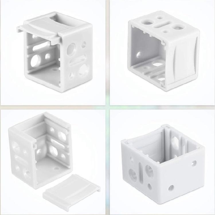 6/24Pcs White Plastic Mounting Brackets for Blind Window Blind Headrail Holder Curtain Accessories for Easy Installation