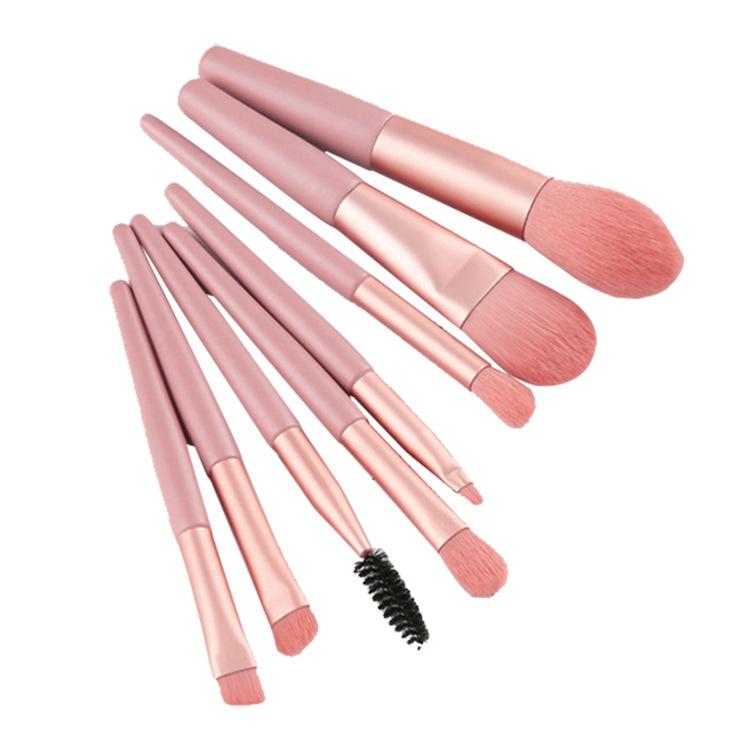 Mini Edition 8 Makeup Brushes Set Portable Travel Set Soft Hair Eyeshadow Brush Foundation Brush Beauty Tools