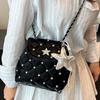 High-value diamond chain underarm bag women's summer new fashion and leisure niche shoulder bucket bag