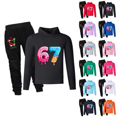 Παιδικό Μακρυμάνικο Φαρδύ Πουλόβερ με Σετ Εκτύπωσης Γραμμάτων