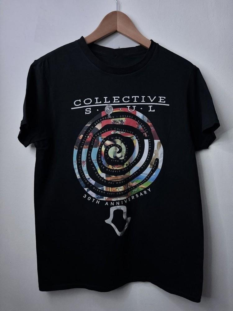 

Collective Soul 30th Anniversary Tour Black Full Size Shirt Unisex T-Shirt L