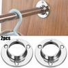 Store Wall Ceiling RAIL BRACKETS Closet Rod Holder Cupboard Wardrobe 25mm Cabinet Clothes Furniture Pole Wardrobe