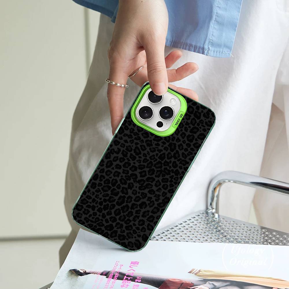 Leopard Cheetah Print Phone Case For IPhone 17Air 16 15 14 13 12 11 Pro Max Plus Color Anti Fall Cover