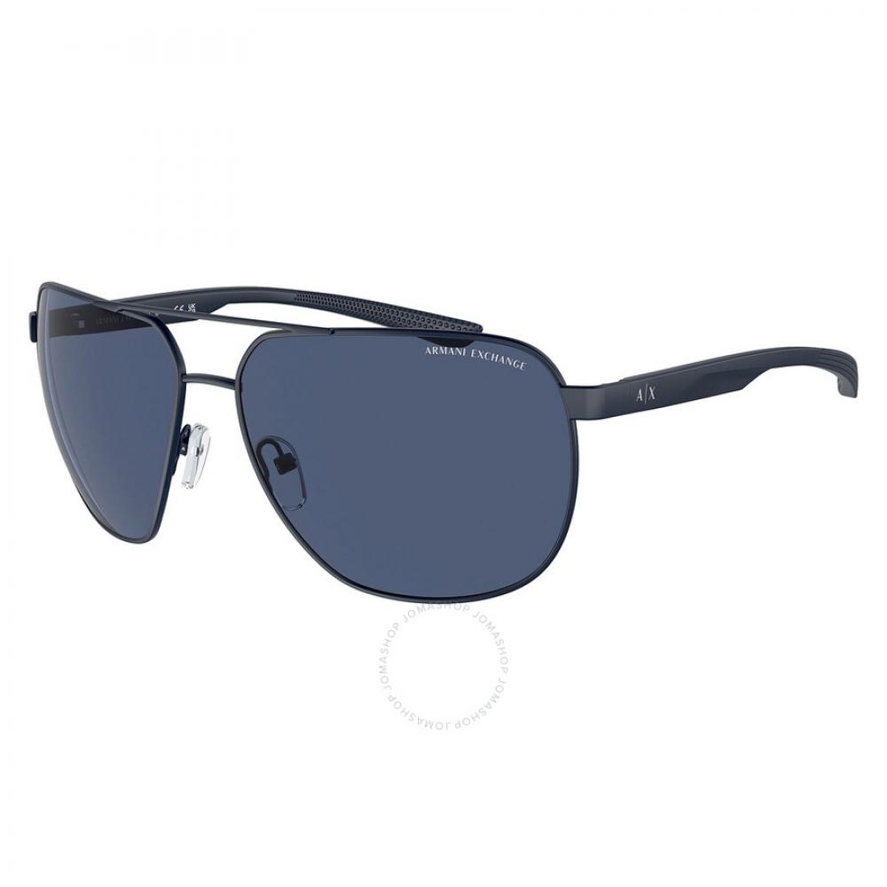 

Armani Exchange Темно-синие мужские солнцезащитные очки Navigator AX2047S 609980 63