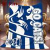 Geelong Cats 2D Flat Pattern Flannel Blanket High quality All Seasons Warmth and Comfort Perfect for Christmas Gifts.