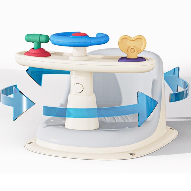 Leicht zu entfernender Badewannenstuhl Babysitz für die Badewanne Babybadesitz zum Sitzen beim Baden Bietet Rückenlehne für Babys