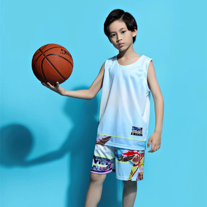 Children's and Students' Basketball Uniforms Printed Number Team Training Uniforms Sports Suits Summer Breathable Men's and Women's Table Tennis 