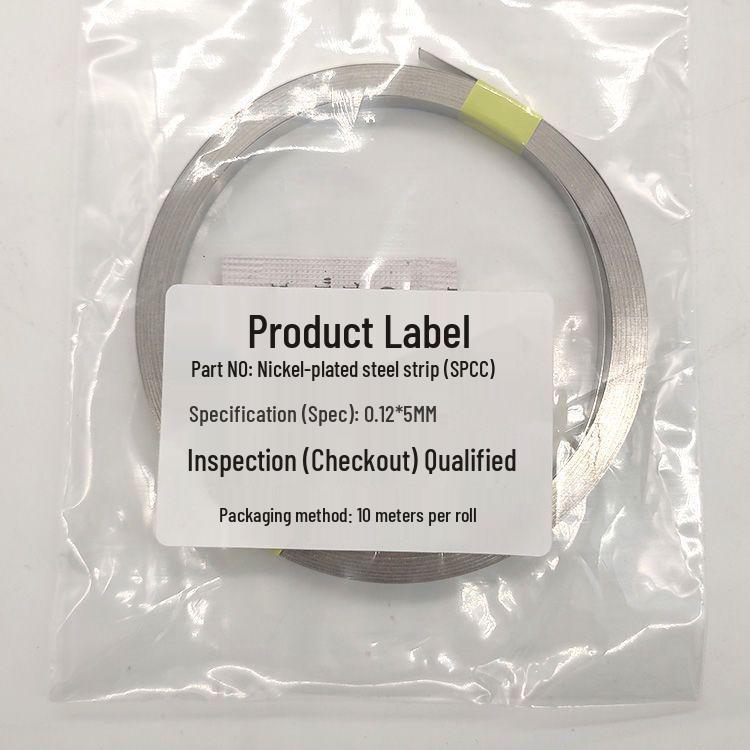 10m Single Strand Nickel Strip (0.1mm) & 0.15mm Spot Welding Nickel-Steel Strip for Battery Connection