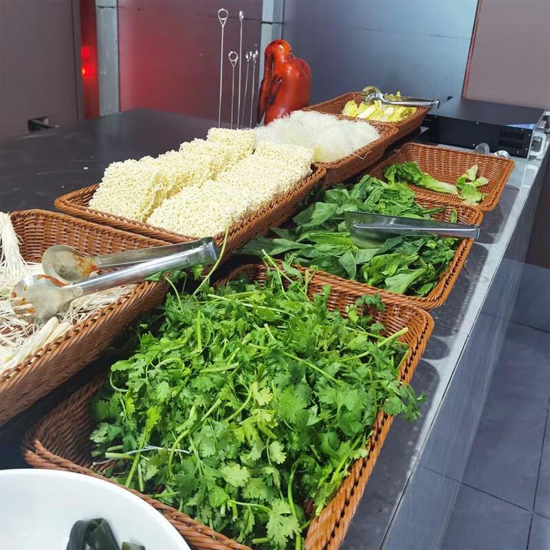 Rectangular Handwoven Rattan Storage Basket