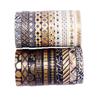 20 Rolls Slim Gold Foil Washi Tape Set Decorative Washi Masking Tapes 7mm Wide Adhesive Tape Label Sticker for DIY Arts Crafts Scrapbooking Journal