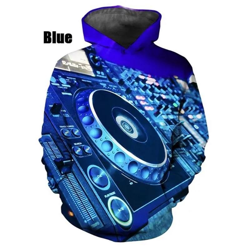 New Fashion 3D Print DJ Pattern Hoodies For Women Casual Pullover Sweatshirts Tops Women's Streetwear Oversized Hoodies Ropa Hombre