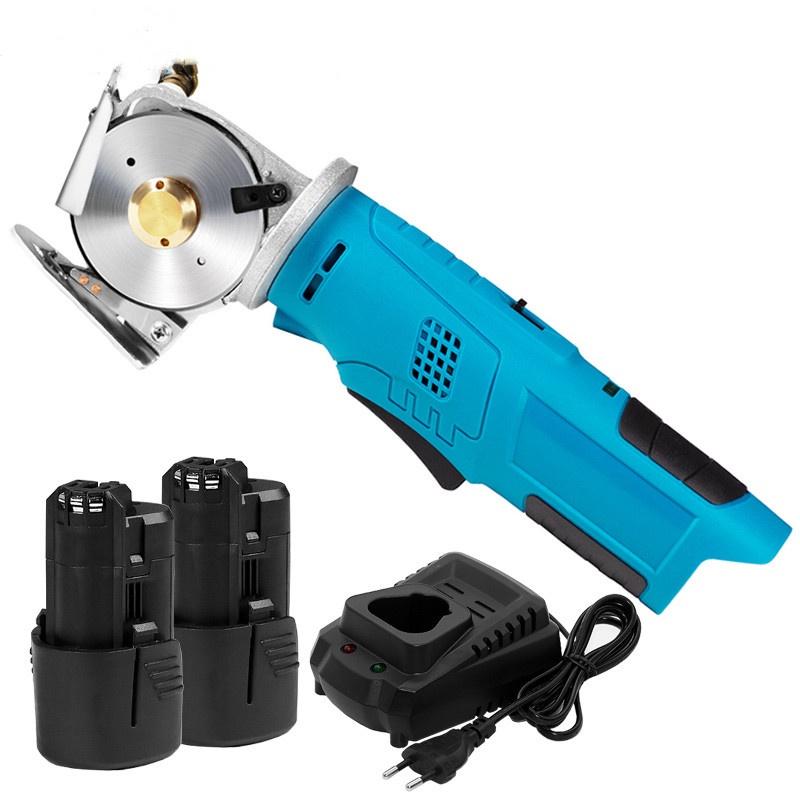 2000r/min Electric Round Scissors Electric Scissors Shear Cloth Cutter Fabric Cutting Machine Kit Cutting Tool DC 12V