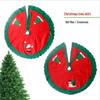 Christmas Non-woven Tree Skirt 90cm - Holiday Apron for Tree Decor
